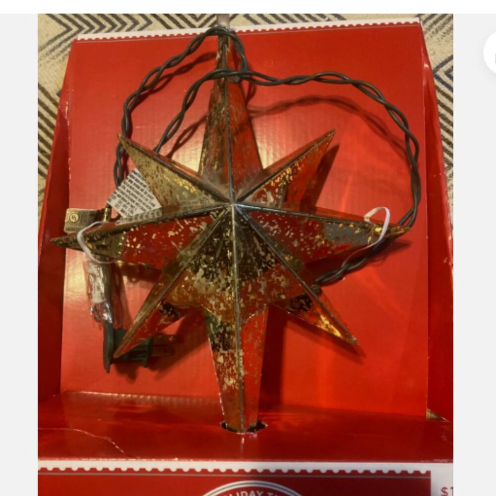 Sold on Ebay - Holiday Time 14 inch Christmas Tree Topper